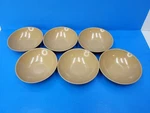 6 Vintage Vollrath Melamine Brown Cereal/dessert/salad Bowl Style 258, Usa. Fixed Price $14.98.
