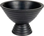Creative Co-op Boho Wood Pedestal Serving Bowl, Black Finish. Fixed Price $42.99.