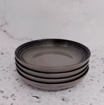 Le Creuset Stoneware Of 4 Pasta Bowls 8.5 Inch, Oyster-flint Grey. Fixed Price $64.95.