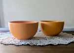Vtg Nordstrom Made In Italy Soup Bowls Orange Matte Ceramic Set Of 2 Unused. Fixed Price $23.46.