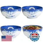 Japanbargain 2471 Set Of Japanese Porcelain Bowls Serving Miso Soup Pho Ramen. Fixed Price $55.12.