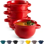 French Onion Soup Crocks With Handles, Ceramic Bowls, For Rice, Dessert, Pasta,. Fixed Price $46.99.
