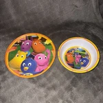 Nick Jr The Backyardigans Zak Designs Melamine Baby - Child Bowl & Plate 2005. Fixed Price $20.99.