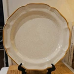 Mikasa Garden Club Stoneware Round Platter In The EC400 Pattern, Japan. Fixed Price $25.00.