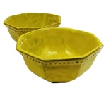 Peasant Valley Italy Burnt Yellow 6662 Pv Pottery Dessert Soup Bowls Vintage. Fixed Price $30.00.