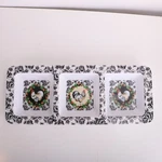 Melamine 3 Section Divided Serving Dish Rooster Design Dip Bowl Keller Charles. Fixed Price $24.00.