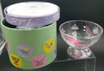Lolita "princess" Love My Sundae Hand Painted 12 Oz Glass Ice Cream Bowl New. Fixed Price $11.99.
