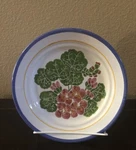 Florabella Zrike Hand Painted Portugal Art Pottery Plate Floral Blue Rim 8.5. Fixed Price $13.99.