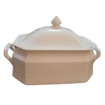 Vtg Soup Tureen White Savoir Vivre Maison Blanch Bowl Lid End Handles 9" Y0008. Fixed Price $34.95.
