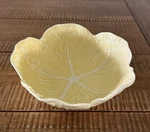 Bordallo Pinheiro Yellow Cabbage Soup Bowl Portugal 7 Inch. Fixed Price $28.00.