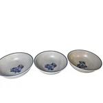 Set Of 3 Pfaltzgraff Yorktowne Cereal Soup Bowls Blue Floral Made In Usa. Fixed Price $17.00.