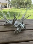 Arthur Court Huge 14" Crab Stand Acrylic Bowl Euc. Fixed Price $89.99.