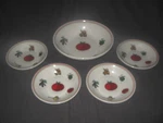 Certified International Pasta Primavera Set 13" Serving 4 Salad Bowls. Fixed Price $44.99.