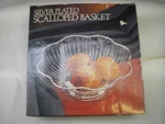 Nos Plated Scalloped Basket By Paul Revere Silversmiths. Fixed Price $10.00.