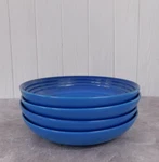 Creuset Stoneware Of 4 Pasta Bowls 8.5 Inch, Marseille -. Fixed Price $69.95.