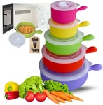 Evelots Microwave, Freezer Safe Bowls - 10 Piece Set With Vented Lids Hand. Fixed Price $34.75.