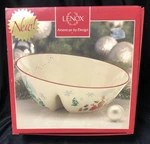 New Lenox Holiday Inspirations Divided Angle Bowl Christmas Sleigh 8.75" Nob. Fixed Price $19.99.