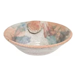 Studio Pottery Elegant Multicolor Ceramic Bowl With Seashell And Speckled Accent. Fixed Price $22.49.