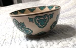 Yokohama Studio Teal Miyabi Rice Noodle Soup Bowl Hand Painted Japanese Vintage. Fixed Price $12.00.