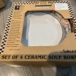 Pine Cove By Sakura Debbie Mumm Soup/cereal Bowls, Christmas. Fixed Price $49.99.