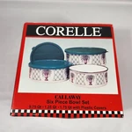 Vtg Corelle Exclusive World Kitchen Callaway 6PC Storage Bowl Set Nib. Fixed Price $23.99.