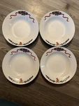 Origins Newcor Fine Porcelain Christmas Morning Bowls 1994 8" Set Of Bear. Fixed Price $20.89.
