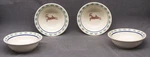 Set Of 4 Pfaltzgraff Nordic Christmas Leaping Reindeer Soup Cereal Bowls. Fixed Price $34.99.