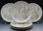 Vintage Eschenbach German Porcelain Set Six Luncheon Plates W337 Dainty Flowers. Fixed Price $65.00.