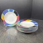 Mikasa Casual Classics Exhibit HG296 Rim Soup Pasta Bowl 3/8" Set Of. Fixed Price $42.45.