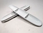 Front Of House SPT038WHP22 Oval Dish Compartments 19 X 3.5 Porcelain White. Fixed Price $39.99.