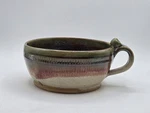 Fine Field Pottery Soup Or Chili Bowl Brown Red Blue Glaze. Fixed Price $18.00.