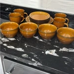 Trends / Better Homes Country Crock Amber Dinner Salad Bowl Plate Set Of 1. Fixed Price $79.00.