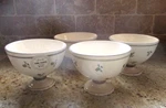 Set Of 4 Darling Scalloped Footed Honey Bee Bowls Hand Painted Portugal New. Fixed Price $39.99.