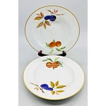 Royal Worcester Evesham Gold Flat Rim Soup Bowl England 9 Inch 118878 Fruit. Fixed Price $39.99.