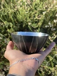 Michael Aram Nut Bowl Matte Black Stainless Steel Africa Collection Signed 4.5". Fixed Price $50.00.