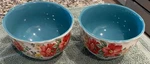 The Pioneer Woman Set Of 2 Vintage Floral Pattern Serving Bowls. CERP3-877. Fixed Price $15.00.
