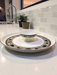 New Mikasa Arabella Chip And Dip Set 14.5" Platter & Bowl Nwob. Fixed Price $52.00.