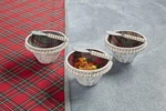 Mud Pie H1 Beaded Tartan Dip Bowl Spreader 1/2" Dia 48500209 -choose Color. Fixed Price $20.99.