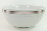 Hearth & Hand By Magnolia Stoneware Mixing Bowl 12" Cream With Red Black Lines. Fixed Price $46.99.