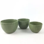 Signature Sorrento Debby Segura Oregano Small Mixing Prep Nesting Bowls Set Of 3. Fixed Price $29.99.
