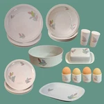 Mcm Arzberg Germany Dinnerware Set 22 Pc Leaves ARZ3415 Service For + Extras. Fixed Price $169.99.