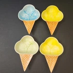 Vintage Royal Norfolk Bowls Ice Cream Cone Dessert Dish 3 Colors Lot Of 4. Fixed Price $14.99.