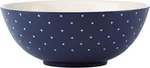 New Lenox Kate Spade Larabee Dot Serving Bowl Navy Blue. Fixed Price $49.95.