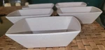 Elite Global Solutions M6552 18OZ Rectangular Restaurant Bowl Sand Melamine 5EA. Fixed Price $35.00.