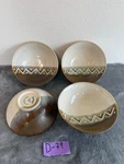 Sango Tri Stoneware 5040 Set Of (4) Soup/cereal Bowls 7-7/8". Fixed Price $42.99.
