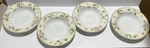 Set Of 4 Wedgwood "fleur" Large Rim Soup Bowls 9 1/8" Berries & Flowers. Fixed Price $54.99.