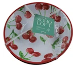 Soho Loft Cherry Melamine Bowls Set 4 Cereal Soup White Red 8" Nwt. Fixed Price $17.95.