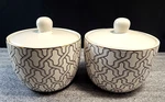 Set Of Threshold Stoneware Lidded Ceramic Bowl/sugar 2013 Target. Fixed Price $15.00.