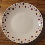 Pampered Chef Simple Additions Large Polka Dot Pasta Serving Bowl 13.5". Fixed Price $26.00.