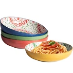 Pasta Bowls Set Of 4, 8.25 Inch Ceramic Serving For Daily Dining, Famil.... Fixed Price $54.45.